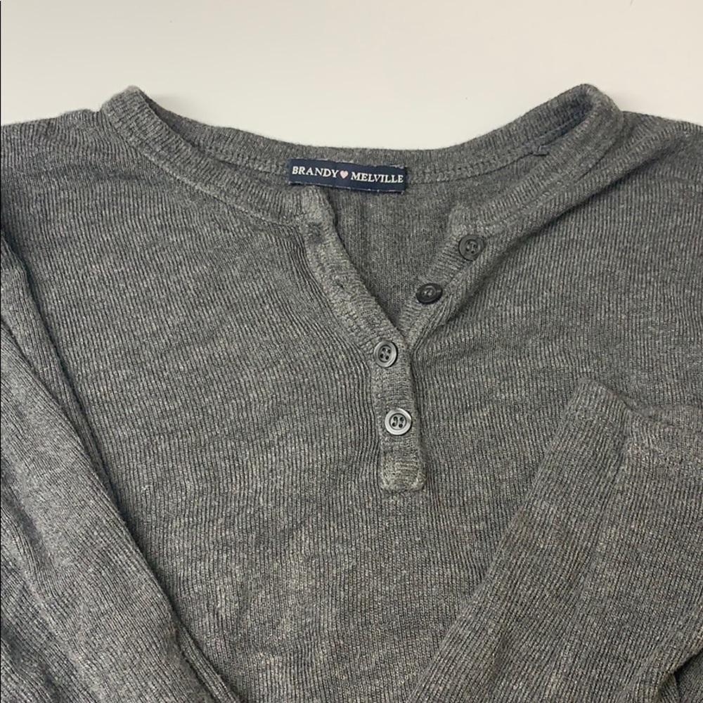 Brandy Melville gray long sleeve